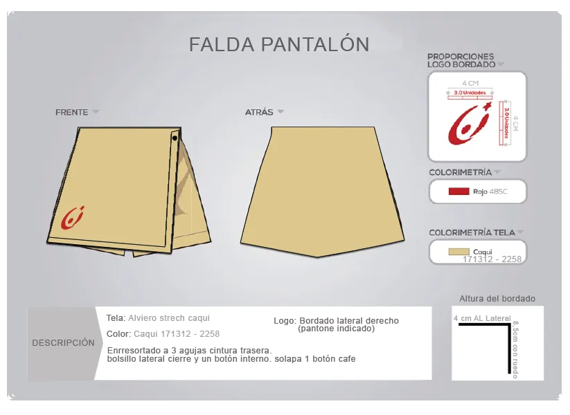 Falda pantalón