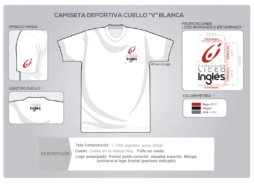 Camiseta de Educación Física (PE)